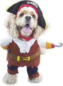 img 4 attached to 🏴 Mikayoo Pet Costume Fashion Pirates of The Caribbean Style Halloween Suit with Hat - Apparel for Dog & Cat