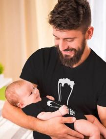 img 2 attached to Daddy And Me Matching Shirts - Perfect Father Son Gift Set Featuring Pint & Half Pint