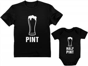img 4 attached to Daddy And Me Matching Shirts - Perfect Father Son Gift Set Featuring Pint & Half Pint