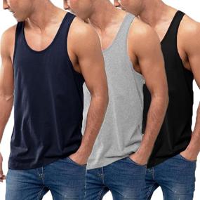 img 4 attached to 👔 COOFANDY Cotton Performance Sleeveless Classic Men's Clothing: Premium Shirts for Elevated Style