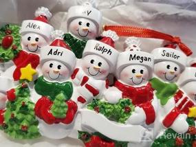 img 5 attached to Deck The Halls With Personalized Snowman Family Ornaments – Perfect 2022 Christmas Gifts For The Whole Family!