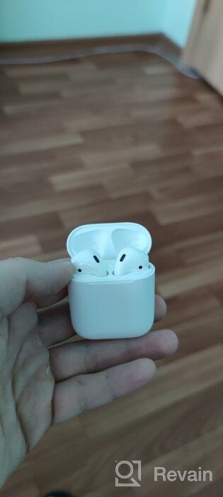 img 1 attached to Apple AirPods 2 wireless headphones with charging case MV7N2 RU, white review by Lee Siu ᠌
