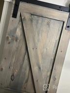 img 1 attached to SKYSEN 5FT Single Sliding Barn Door Hardware Kit, Track System For 1/4” Thick Material - 4FT-13FT Available - Smooth And Quiet Operation - Easy Installation - Black (J Shape) review by Brandon Guidroz