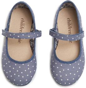 img 4 attached to 👧 Stylish and Comfortable Mary Jane Flats Straps for Girls' – Childrenchic Shoes