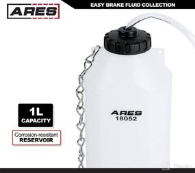 img 2 attached to 🔧 ARES Brake Bleeding Reservoir Bottle - Collects Used Brake Fluid - Hanging Hook for Easy Use - Rubber Connector Fits Most Bleeder Screws - Compatible with ARES Brake Fluid Bleeder 18051