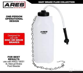 img 3 attached to 🔧 ARES Brake Bleeding Reservoir Bottle - Collects Used Brake Fluid - Hanging Hook for Easy Use - Rubber Connector Fits Most Bleeder Screws - Compatible with ARES Brake Fluid Bleeder 18051
