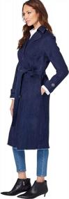 img 1 attached to Roamans Women'S Plus Size Denim Trench Coat Jacket
