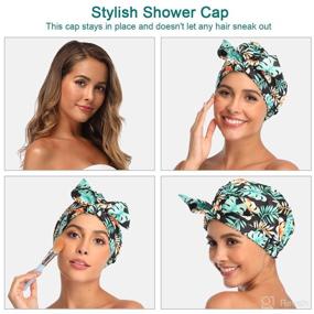 img 1 attached to 🚿 Upgrade Your Shower Routine with VVolf Shower Turban: Reusable & Waterproof