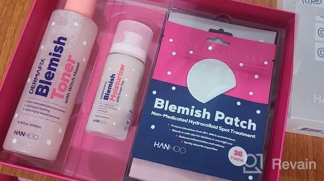 img 1 attached to Fight Acne With Hanhoo Dermafix Blemish Treatment Kit: 4-Piece Set Of Calamine, Green Tea And Aloe Products To Reduce Breakouts, Relieve Redness And Spot-Treat Pimples review by Durward Carlson