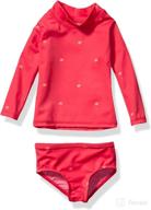 🌞 best deal: amazon essentials baby girls' upf 50+ 2-piece long-sleeve rash guard set – ultimate sun protection for your little one! логотип