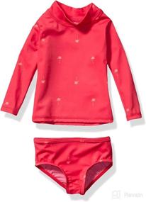 img 1 attached to 🌞 Best Deal: Amazon Essentials Baby Girls' UPF 50+ 2-Piece Long-Sleeve Rash Guard Set – Ultimate Sun Protection for Your Little One!