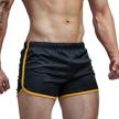 breathable men's workout shorts for running, gym, and fitness - aimpact booty shorts for men with a sexy touch logo