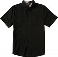 volcom everett oxford modern sleeve men's clothing logo