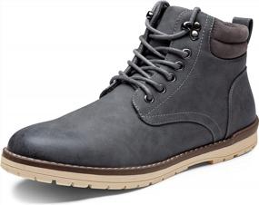 img 4 attached to Stay Dry And Stylish On The Trail: Vostey Waterproof Men'S Hiking Chukka Boots