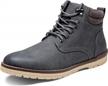stay dry and stylish on the trail: vostey waterproof men's hiking chukka boots logo