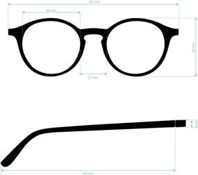 img 2 attached to 👓 UFFIZI Graphite Blue Light Blocking Reading Glasses for Men and Women. Flexible Temple, Anti Glare, Rubber Touch Computer Readers. +2.0 Strength