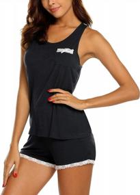img 2 attached to Comfortable And Stylish: MAXMODA Women'S Sleeveless Pajama Sets With Shorts