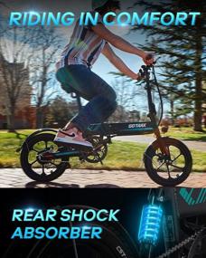 img 3 attached to Experience Convenience And Speed With Gotrax EBE1 16" Foldable Electric Bike - Removable Battery, Dual Disc Brakes, And Rear Suspension
