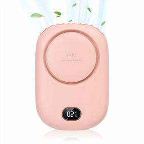 img 4 attached to MISMXC Eyelash Fan Dryer, 3 Speeds USB Rechargeable Bladeless Lash Dryer Portable Electric Mini Lash Fan With Battery Display For Eyelash Extension (Pink)
