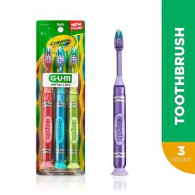 img 1 attached to GUM Crayola Marker Toothbrush Pack