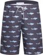 mens swim trunks with pockets swim shorts quick dry 4-way stretch material mesh lining water repellent beach swimwear logo