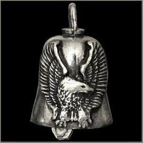 img 1 attached to 🦅 Eagle Charm with Upturned Wings - Enhance Your Good Luck with a Gremlin Bell