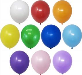 img 2 attached to 100Ct 12" Helium Grade Assorted Balloons - Allgala BL52000 Premium Latex
