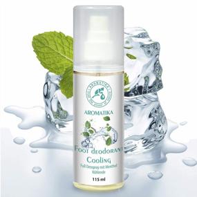 img 4 attached to Aromatika Foot Deodorant Spray With Cooling Peppermint Essential Oil - 3.88 Fl Oz (115 Ml) - Foot Care & Deodoriser.