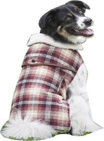 img 1 attached to 🐶 Fashion Pet Outdoor Dog Country Plaid Coat, Large: Stylish and Functional Outerwear for Your Canine Companion