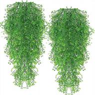 искусственные висячие растения: украсьте свой дом и мероприятия с помощью этих зеленых лоз и настенных украшений - набор из 4 шт. (зеленый 4 шт.) логотип