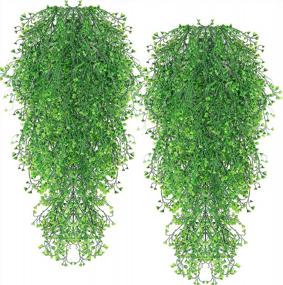 img 4 attached to Artificial Hanging Plants: Enhance Your Home And Events With These Green Vines And Wall Decorations - Set Of 4 (Green 4P)