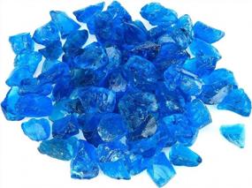 img 4 attached to Enhance Your Fire Experience With Mr. Fireglass Crushed Fire Glass In High Luster Turquoise - Perfect For Fire Pits And Landscaping!