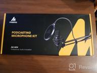 img 2 attached to MAONO AU-A04TC USB Microphone Kit 192KHZ/24BIT | Aluminum Organizer Storage Case | PC Condenser Podcast Streaming Cardioid Mic | Plug & Play for Computer, YouTube, Gaming Recording review by Hassim Rambli ᠌