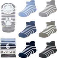 stay-on and comfortable: ozaiic non slip ankle socks with cushion for baby boys and girls logo