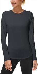 img 3 attached to UPF 50+ Women'S Long Sleeve Sun Shirts For Workout, Swim, And Rash Guard Protection By Roadbox
