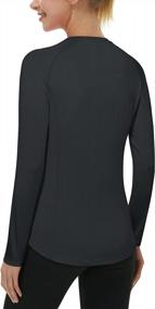 img 4 attached to UPF 50+ Women'S Long Sleeve Sun Shirts For Workout, Swim, And Rash Guard Protection By Roadbox