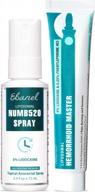 ebanel bundle of lidocaine numbing spray, and hemorrhoid master logo