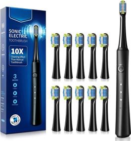 img 4 attached to 🦷 Portable Electric Toothbrush with Replaceable Bristles: Convenient Oral Care On-The-Go