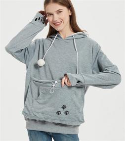 img 1 attached to Animal Sweatshirt Unisex Hoodie Sweatshirt Dogs good for Apparel & Accessories