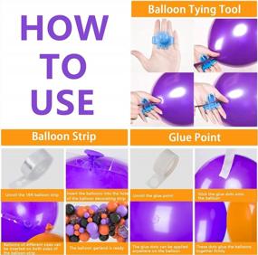 img 1 attached to 80-Piece Halloween Birthday Party Balloon Set With Confetti Balloons - Black, Orange, And Purple Haunted Themed Decorations