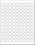 chromalabel 0.75 inch round printable labels for laser and inkjet printers, 2700 stickers per pack, 108 dots per sheet, white logo