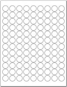 img 4 attached to ChromaLabel 0.75 Inch Round Printable Labels For Laser And Inkjet Printers, 2700 Stickers Per Pack, 108 Dots Per Sheet, White