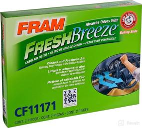 img 1 attached to 🚗 Enhance In-Car Air Quality with FRAM Fresh Breeze Cabin Air Filter - CF11171 for Hyundai / Kia Vehicles