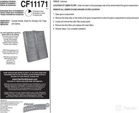 img 2 attached to 🚗 Enhance In-Car Air Quality with FRAM Fresh Breeze Cabin Air Filter - CF11171 for Hyundai / Kia Vehicles