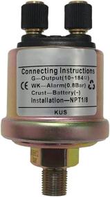 img 4 attached to KUS NPT-1/8 Mechanical Oil Pressure Sensor With 0-5Bar Range For Improved Engine Performance