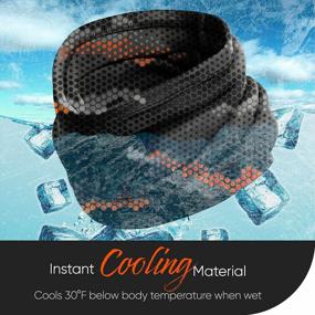 img 3 attached to Cooling Neck Gaiter от Millenti — многофункциональный головной убор, обеспечивающий защиту от солнца и мгновенно охлаждающий при намокании. 12 уникальных способов ношения