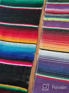 img 1 attached to Add Vibrant Colors To Your Special Occasions With Trlyc'S Mexican Table Runner Pack Of 6 - Perfect For Weddings, Birthday Parties, And Banquets review by Jenna Hernandez