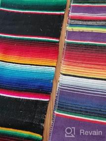 img 5 attached to Add Vibrant Colors To Your Special Occasions With Trlyc'S Mexican Table Runner Pack Of 6 - Perfect For Weddings, Birthday Parties, And Banquets