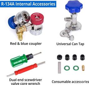 img 3 attached to INCLAKE Manifold Refrigerants Adjustable Couplers