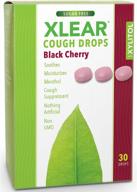 xlear sugar-free black cherry cough drops, 30 count logo